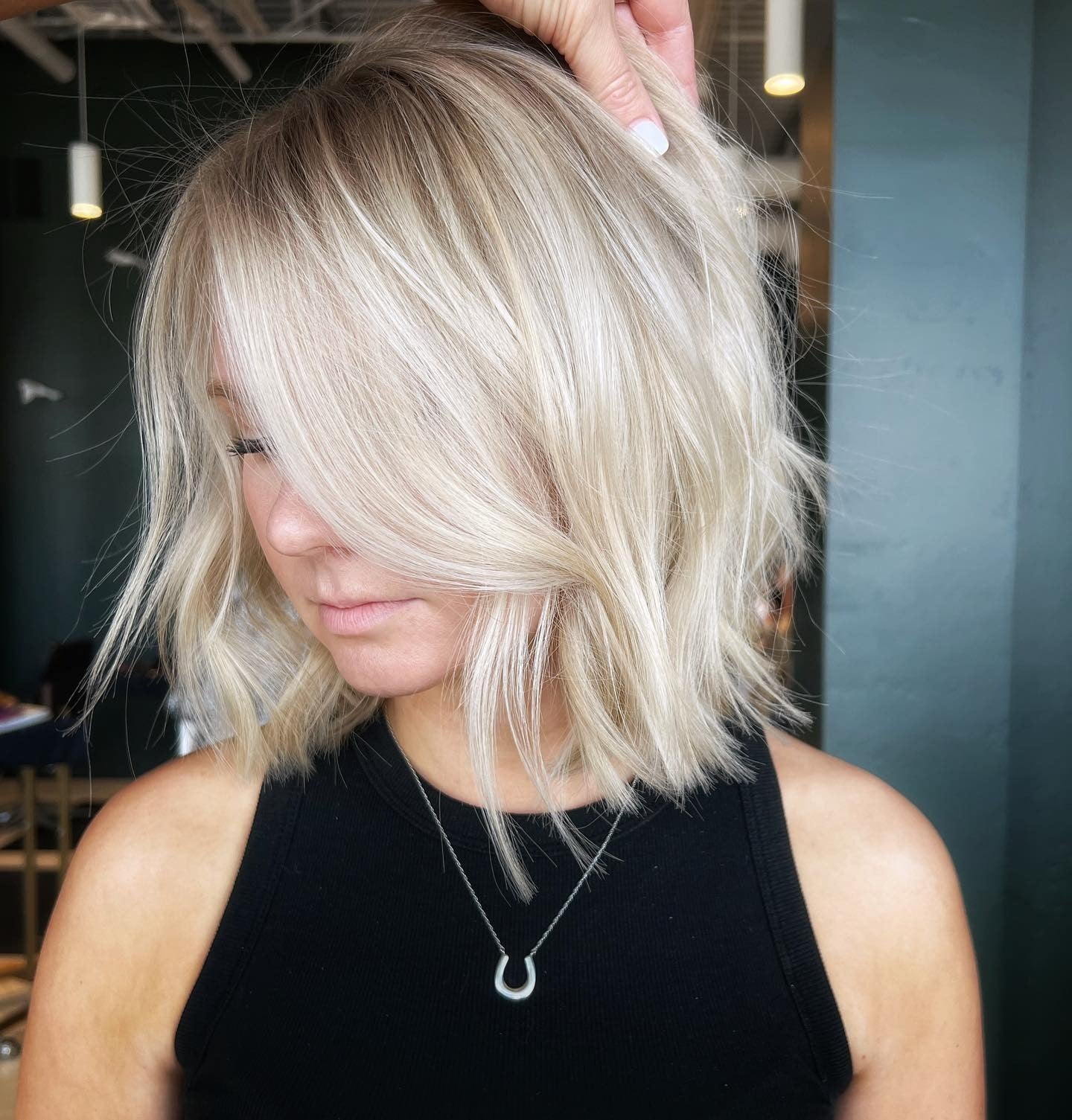 3.. Platingeschichtetes Lob mit Seitenweiterung (Lob Frisuren)