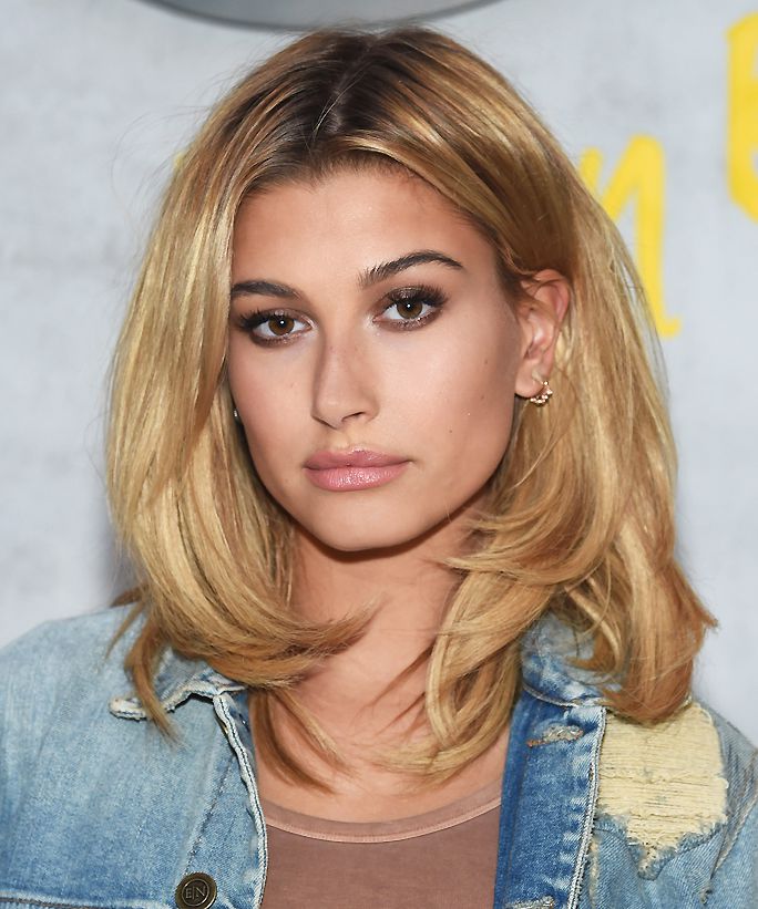 30 schicke, von Prominenten inspirierte Lobs | Hailey Baldwin Lob-Haarschnitt | Frisur auf den Punkt
