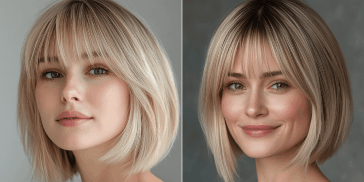 34 stilvolle kurze Bob -Haarschnitte mit Pony für einen frischen Look