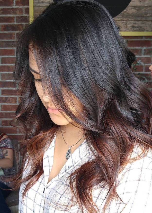 25 Beste Ombre Haarfarbe Ideen für blond, braune, rot und schwarze Haare Zu straffen braunen Haaren