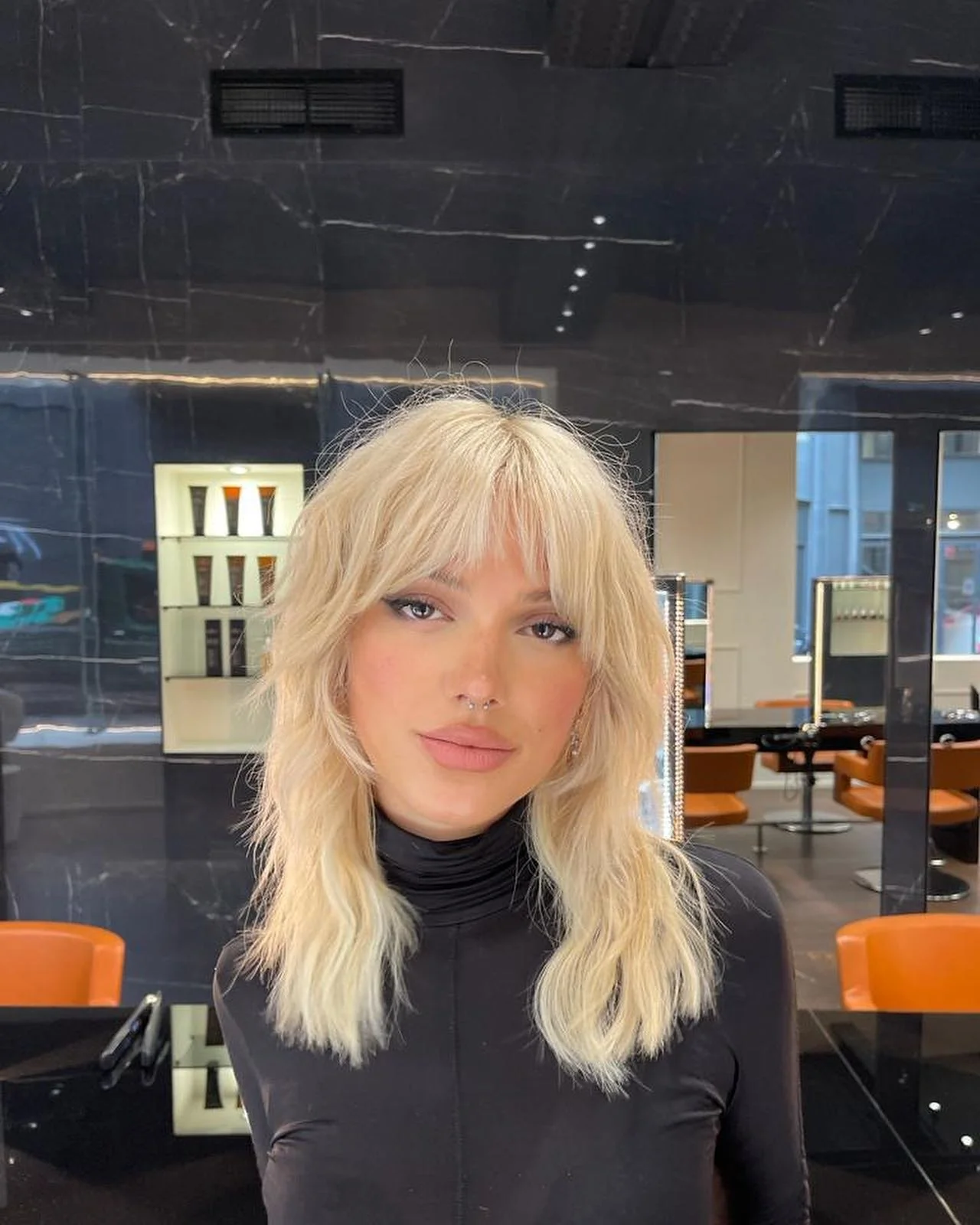 4. Vanilleblonder Shag Wolf Cut (Wolfshaarschnitt)