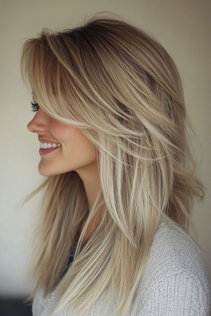 4. Wispy Vorhangschichten in sandblonde (unordentliche Frisuren) - Unordentliche Frisuren