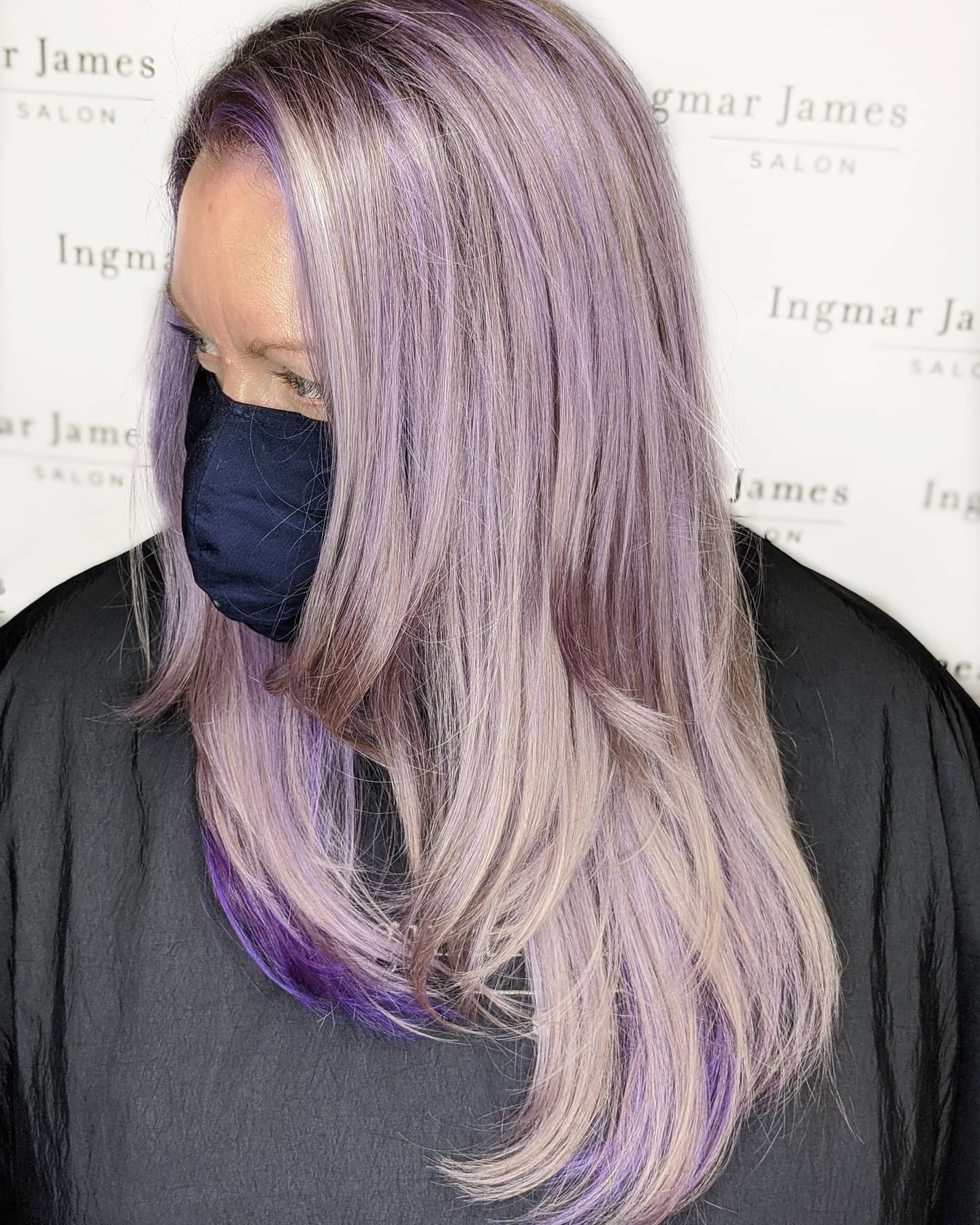 5. Ash-Lilac Long Blend (Lila Haarfarbe)