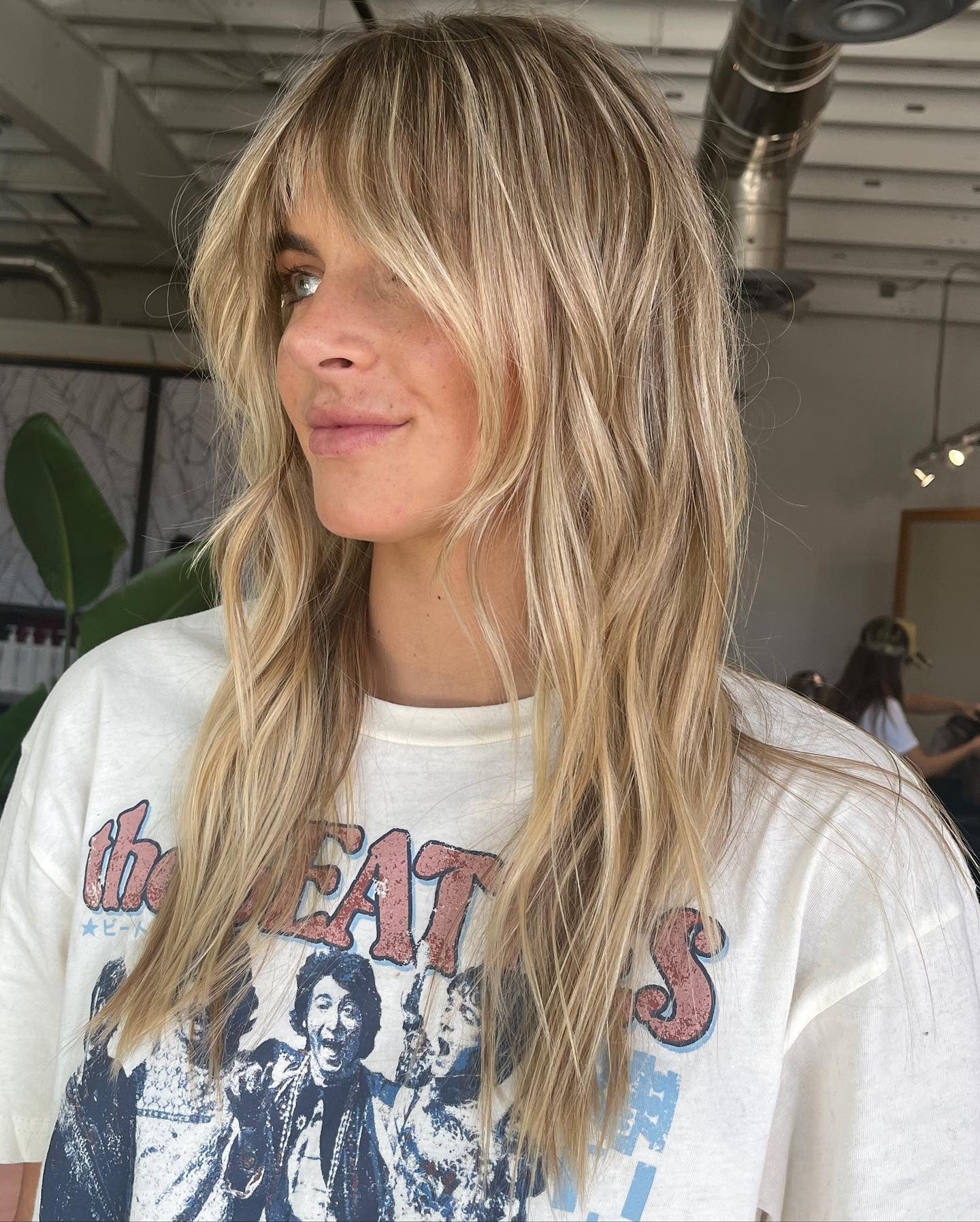 5. Beachy Blonde Shag mit Long Curtain Pony (Shaggy Haircuts)