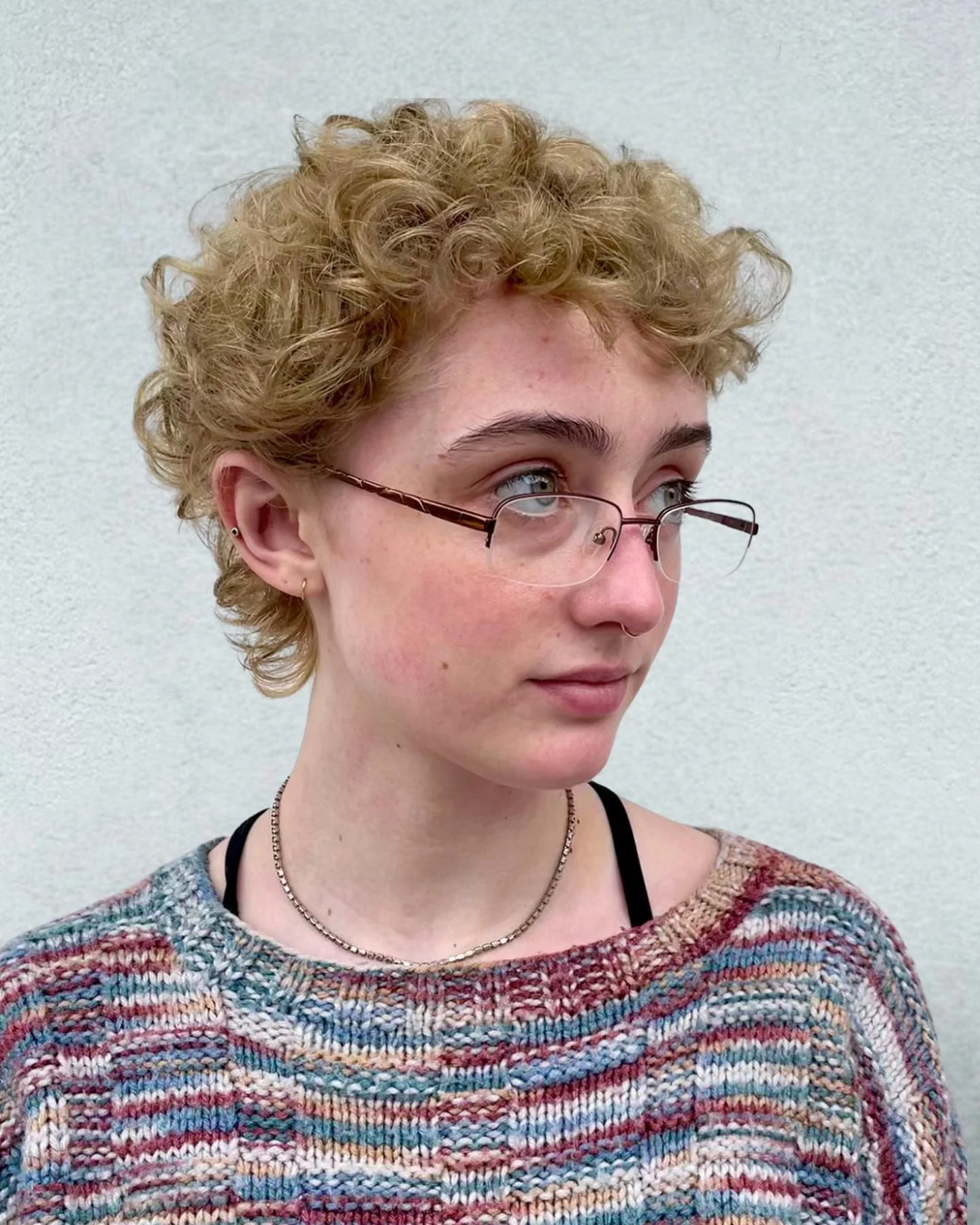 5. Golden Curly Micro-Shag Pixie (Curly Pixie Cut)