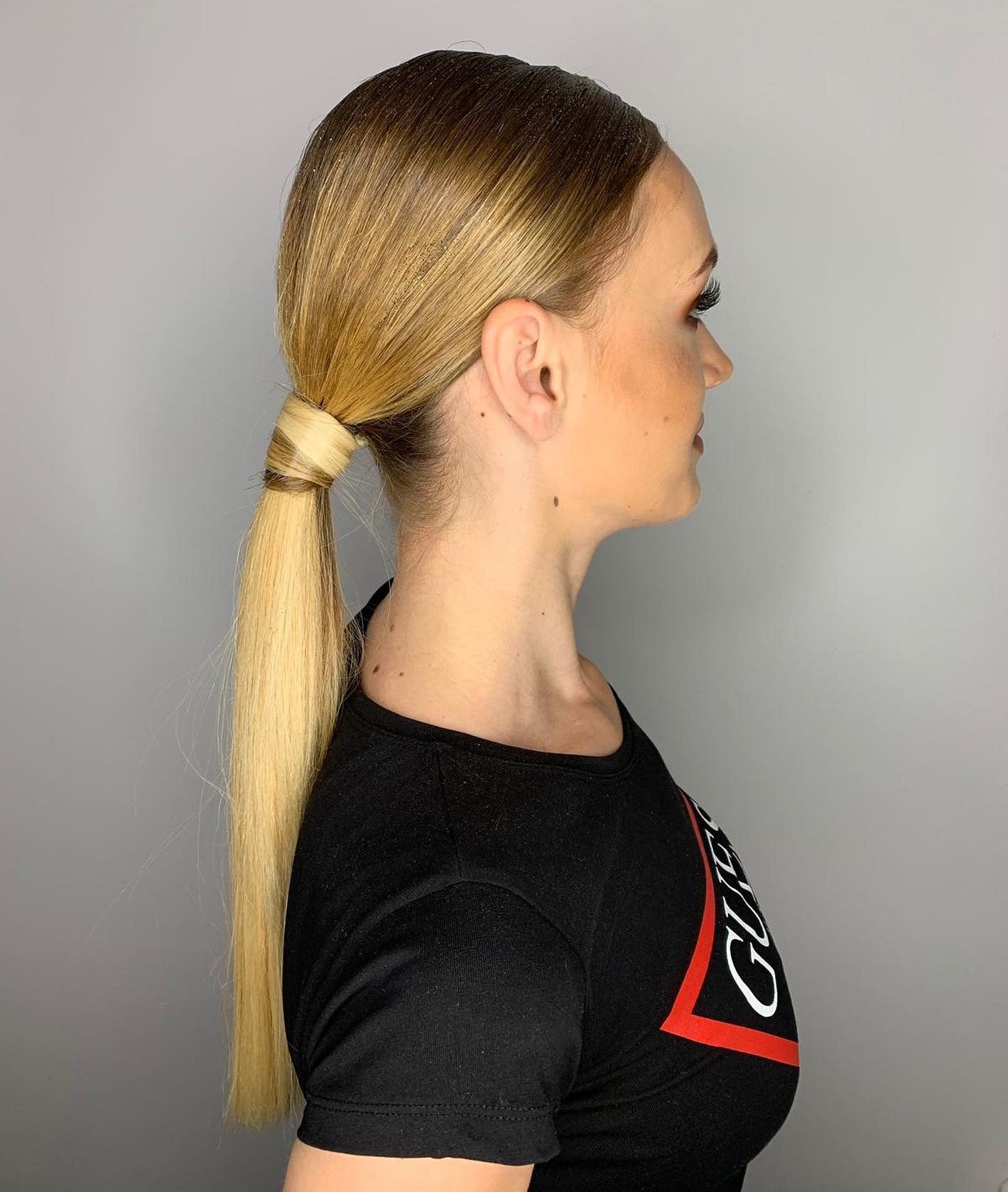 5. Honey Ombre Sleek Ponytail (Sleek Low Ponytail)