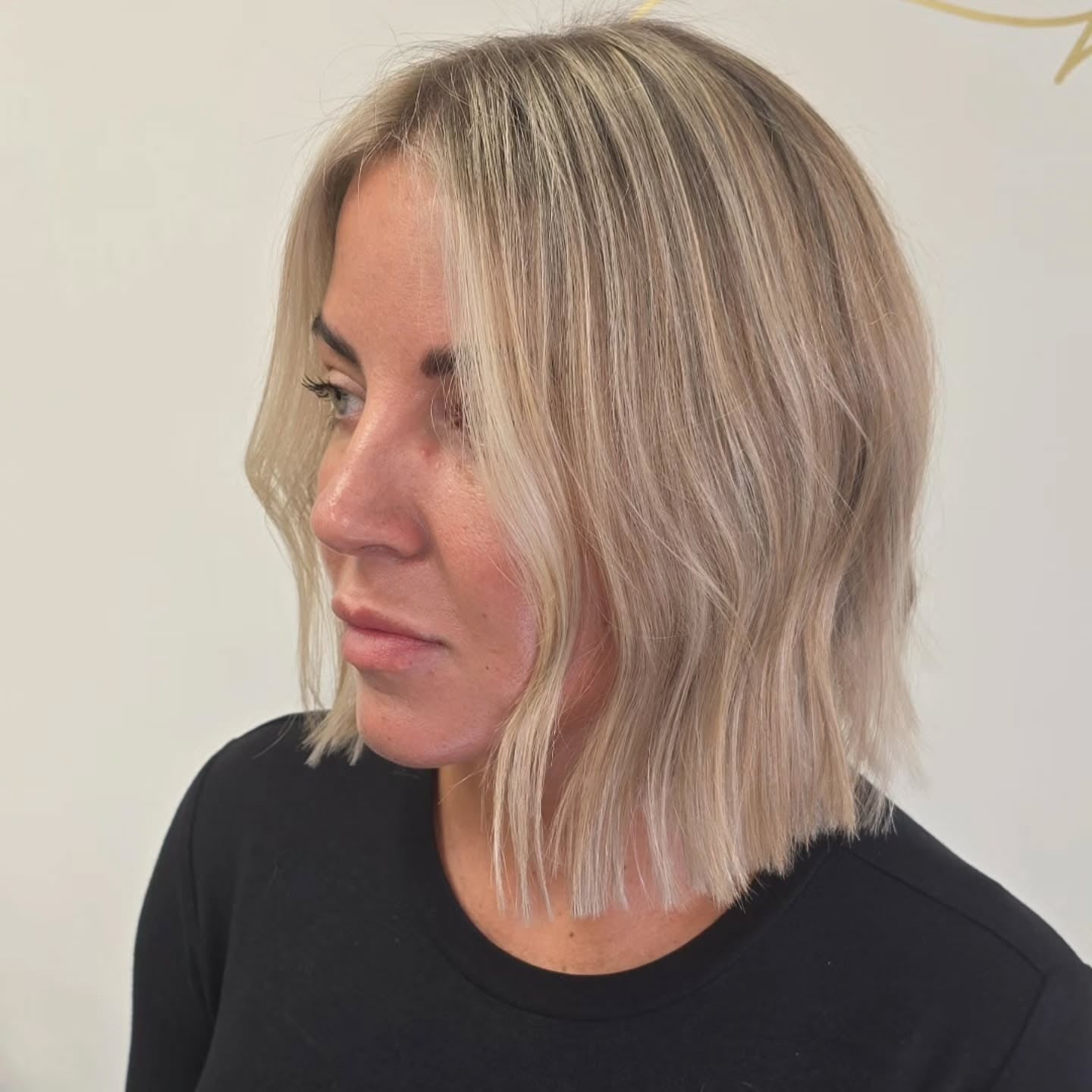 5. Wurzelte blonde stumpfen Lob (LOB -Frisuren)
