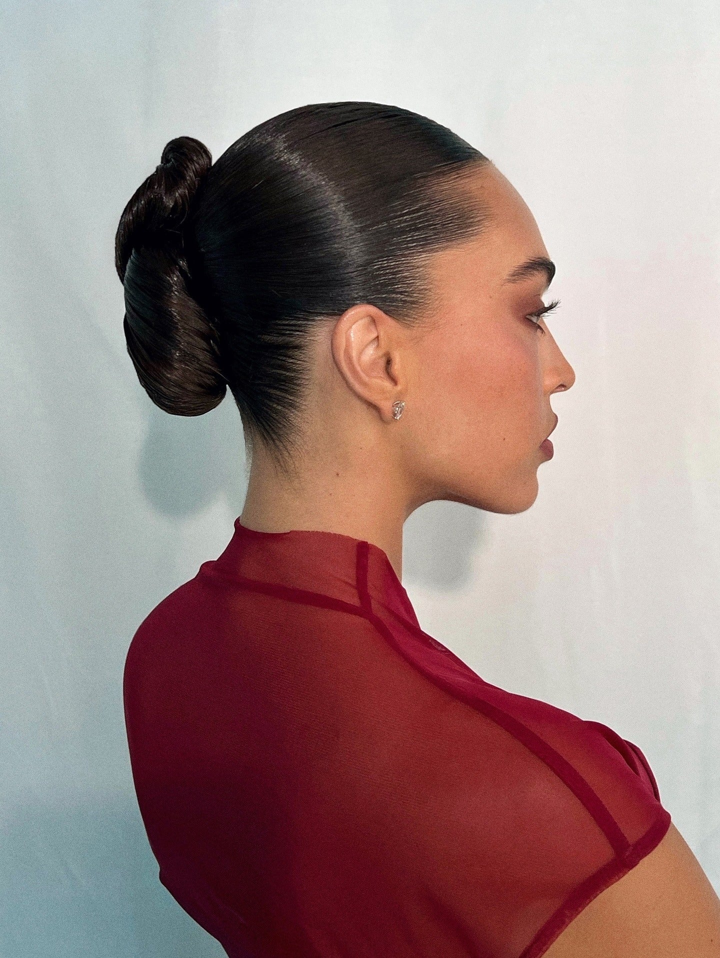 5. Skulptiertes Espresso schlankes Brötchen (schlanke Frisuren)