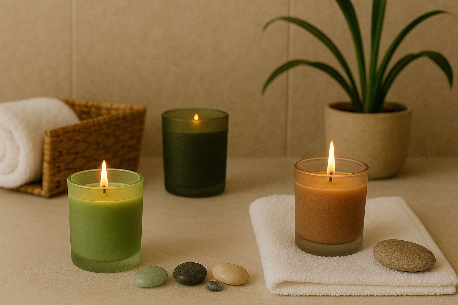 Kräuter -Duftkerzen rufen die natürliche Schönheit des Frühlings hervor