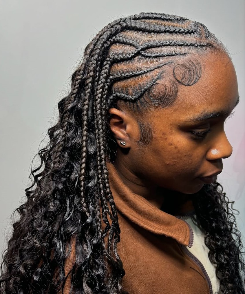 Criss Cross Feed in Zöpfen