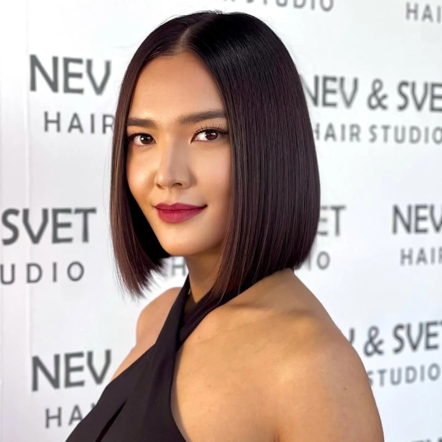 6. Abgleer Espresso Bob mit subtiler Verjüngung (stumpfe Bob -Frisuren)