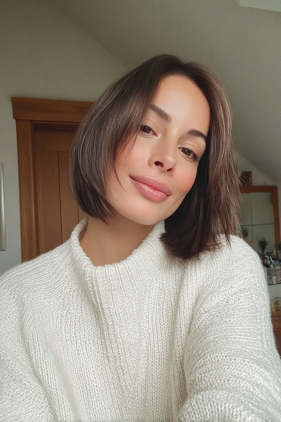 6. Italienischer Bob in reicher Brünette (alte Geldfrisuren) - Alte Geldfrisuren