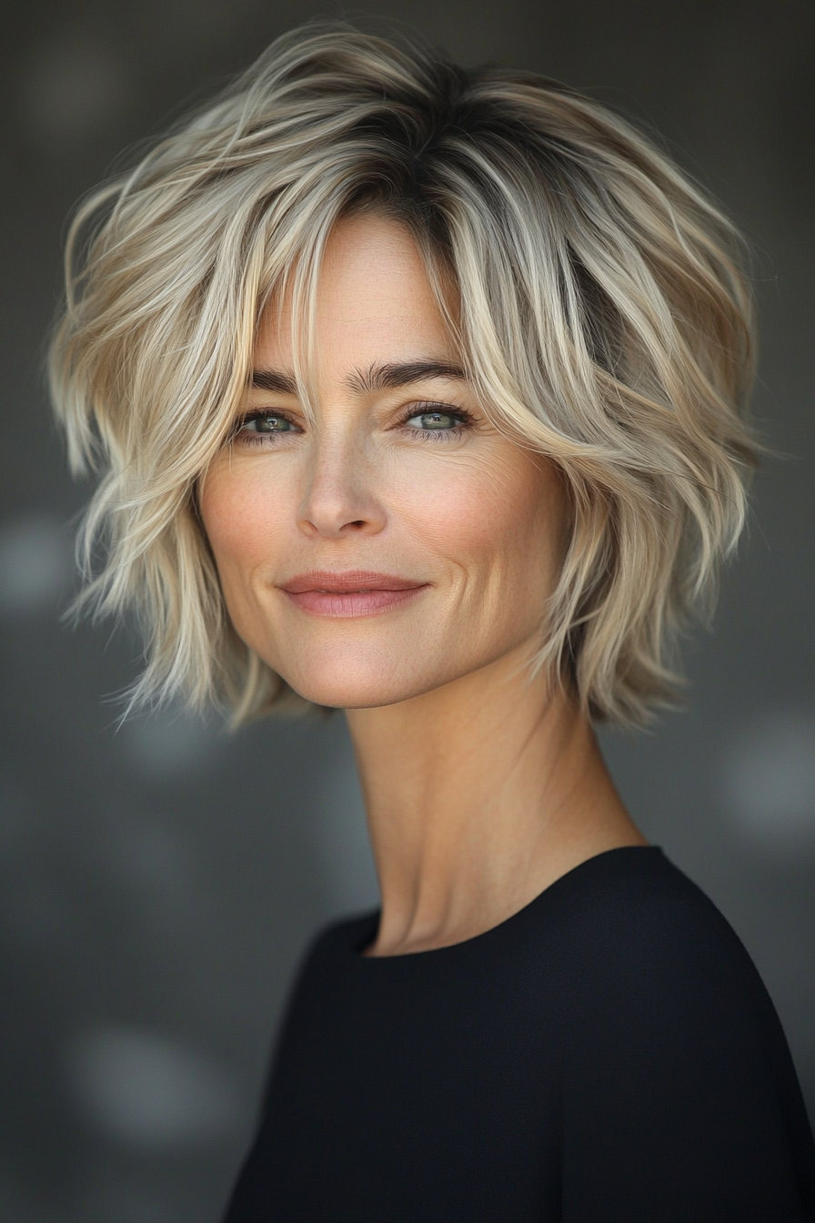 6. Tousled Boy Cut in Sandy Blonde (kurze stilvolle Frisuren für Frauen über 50) - kurze stilvolle Frisuren für Frauen über 50
