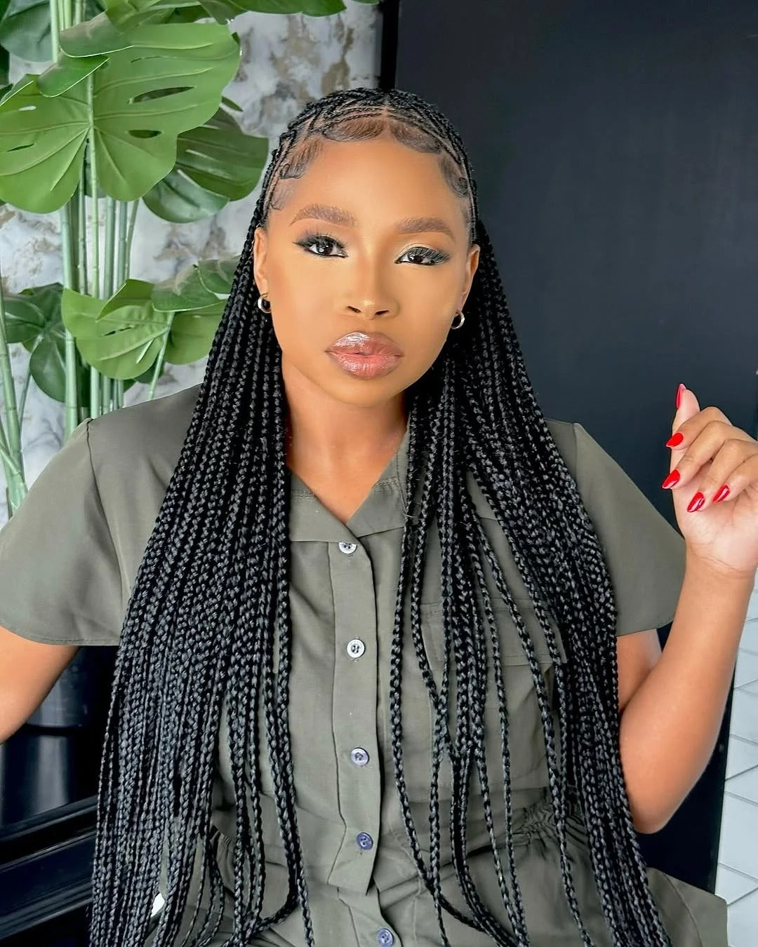 7. Klassische Taille-Länge-Box-Zöpfe (Twist Braid Frisuren)