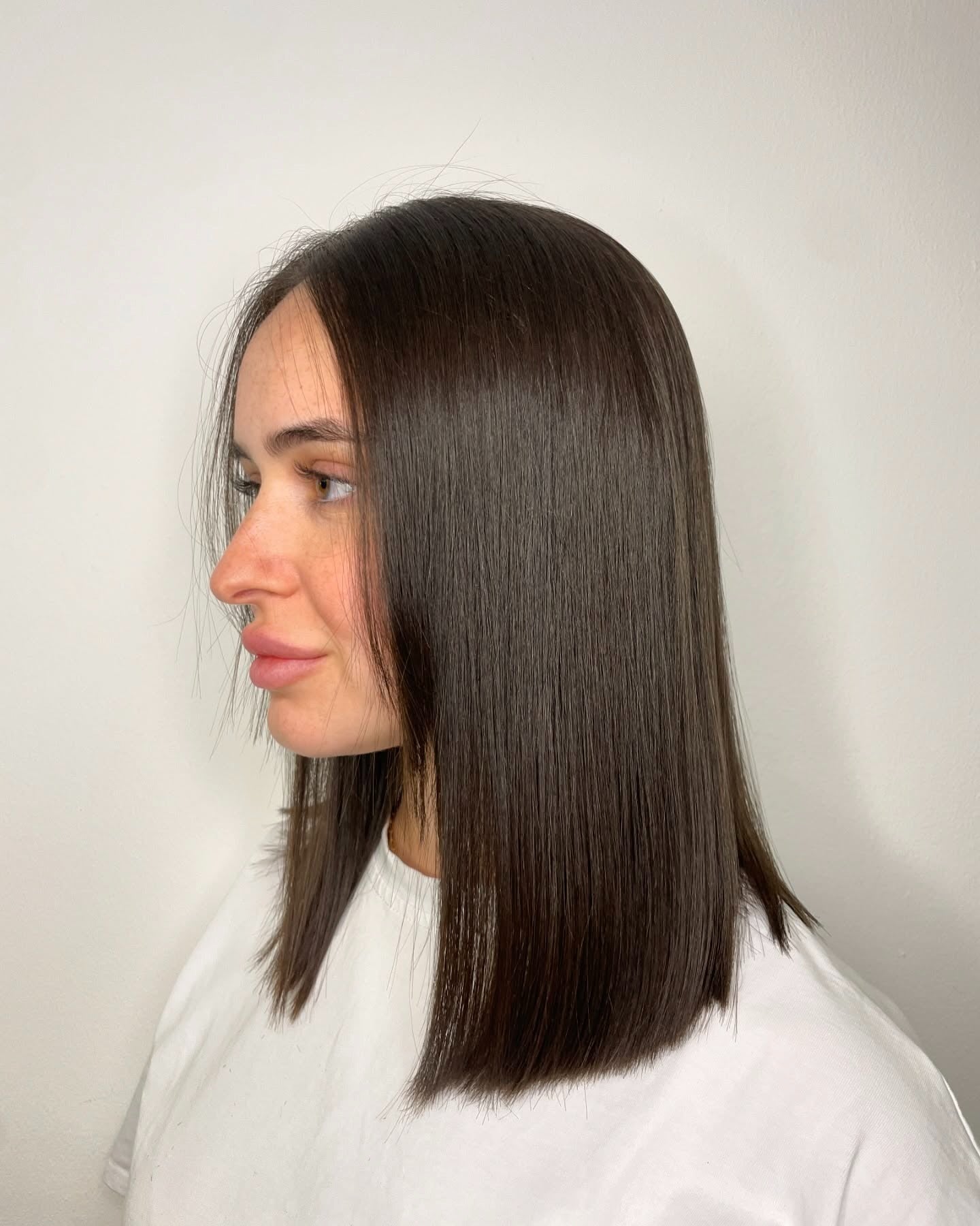 7. Clean Cut Espresso -Lob (gerade Frisuren)
