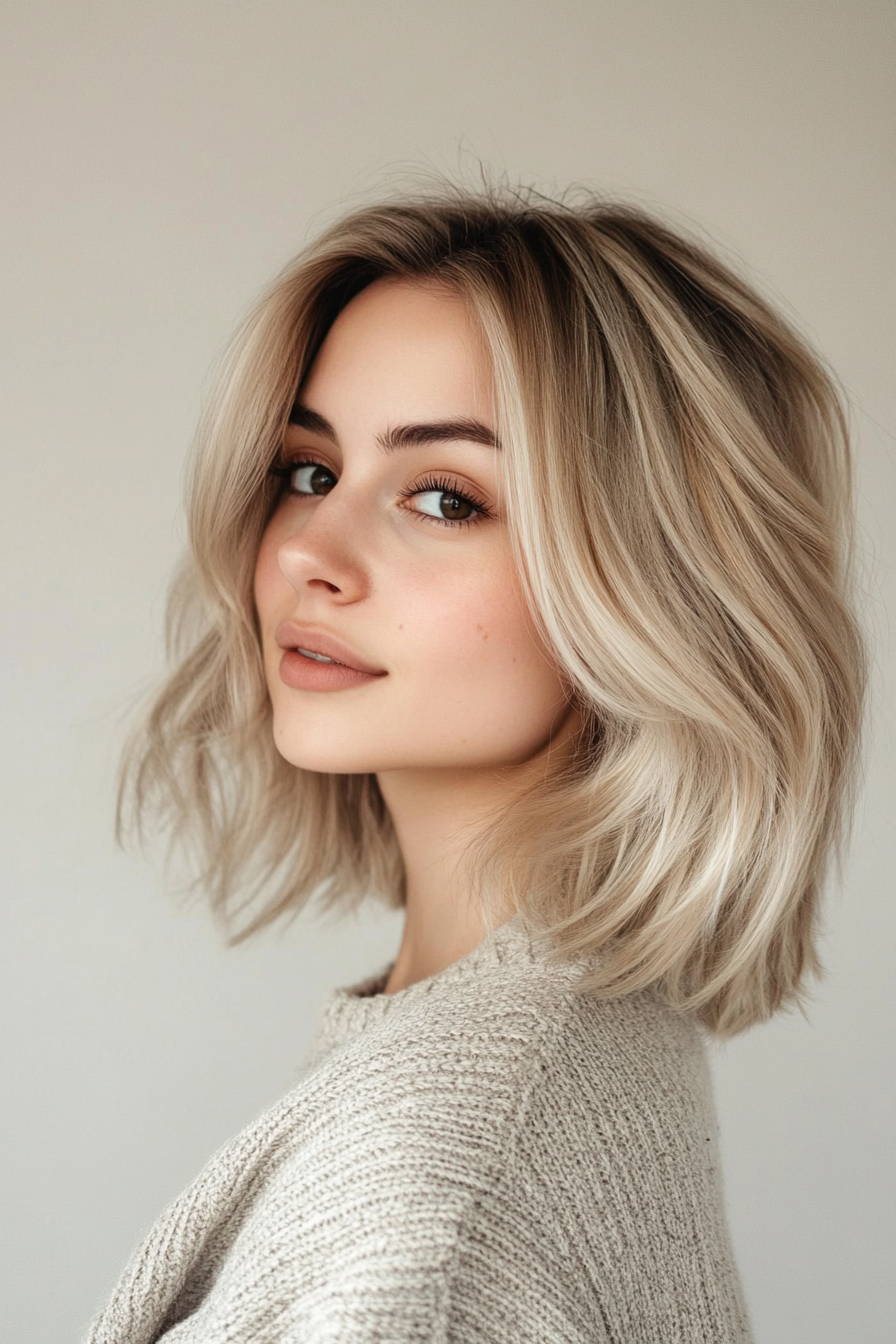 7. Federned Schichten mit sonnenverwöhntem Blonden (Trottel Länge Haarschnitte) - Krallenbarbone Länge Haarschnitte