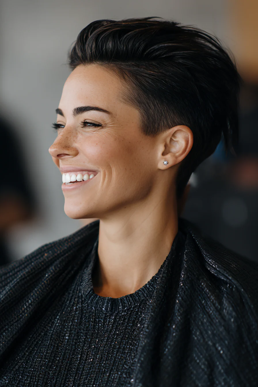 7. Konischer Undercut mit dunklem Espresso (Undercut-Haarschnitte) – Undercut-Haarschnitte