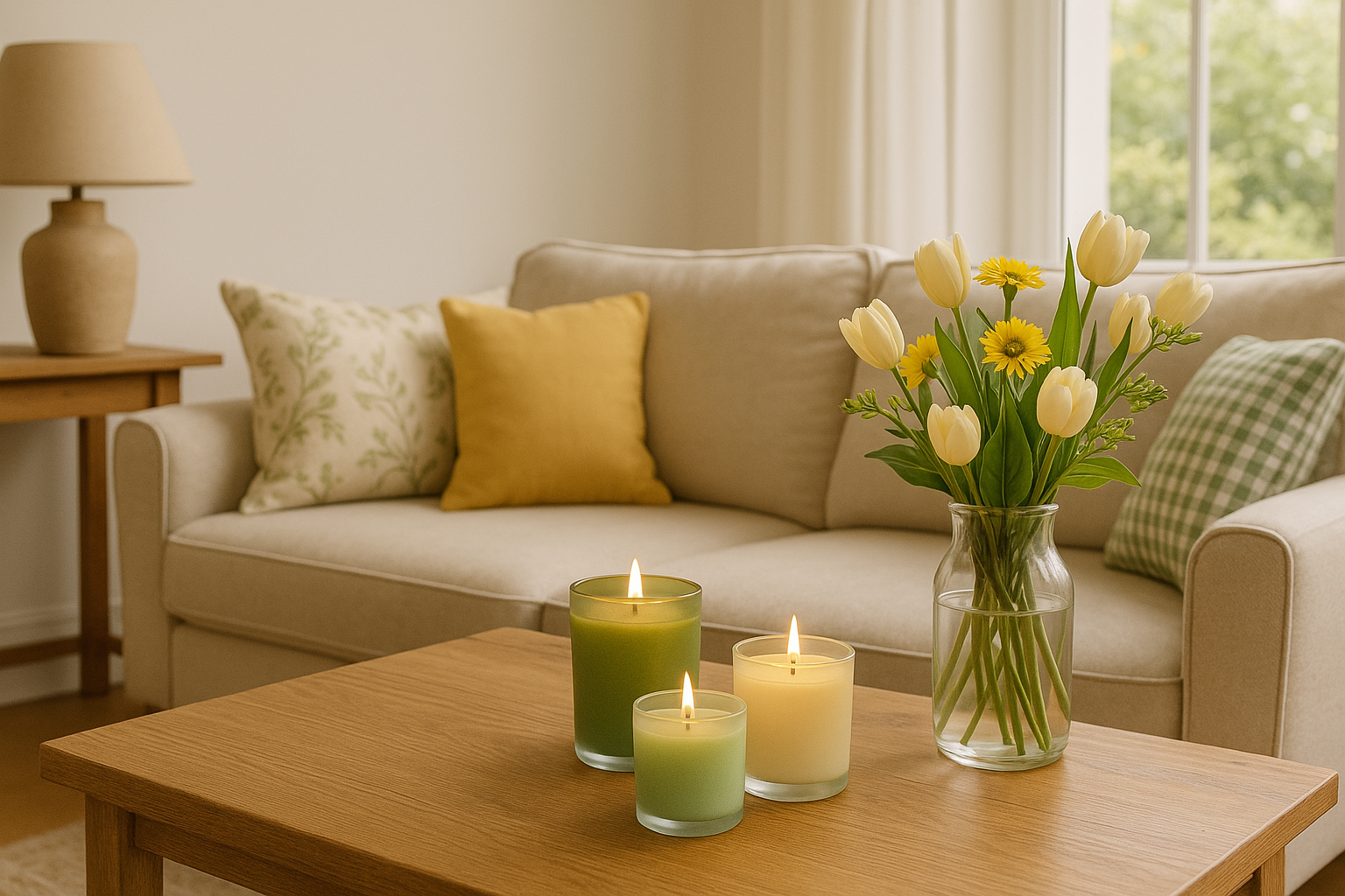 Kerzen mit frischen, sauberen Düften