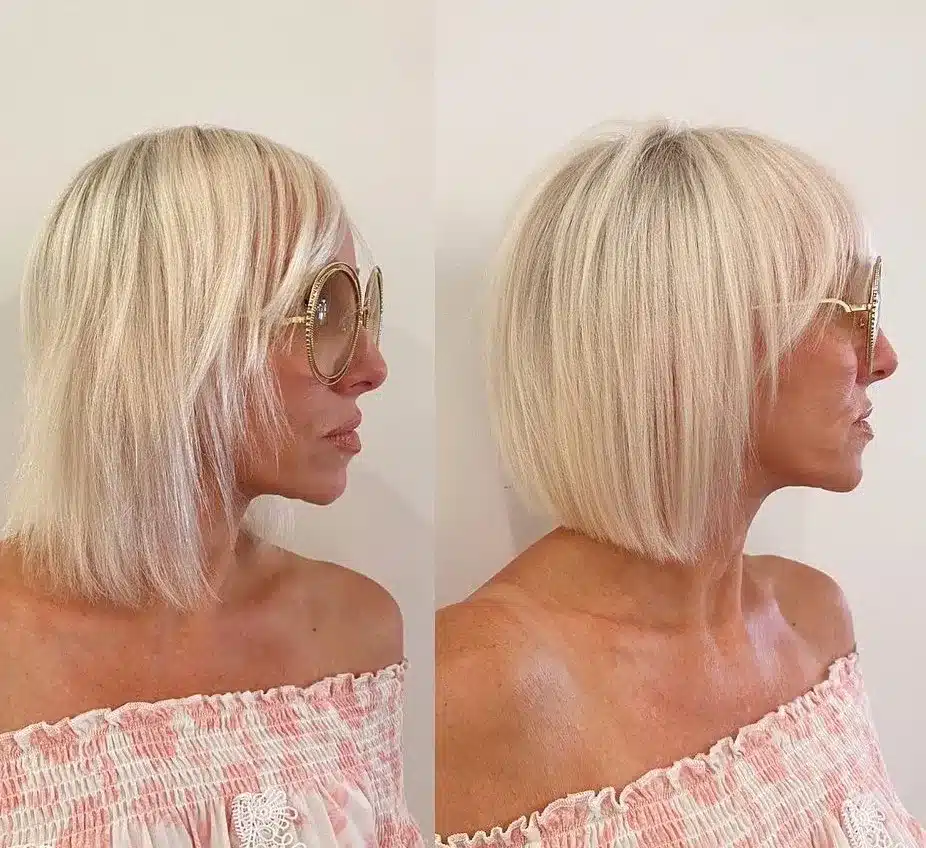 Zeitlose Eleganz: 35 schicke kurze Frisuren, um Ihren 40er -Jahre -Look zu erhöhen Klassiker-Platinum-Blonde-Bob-für-Finanz-Haus