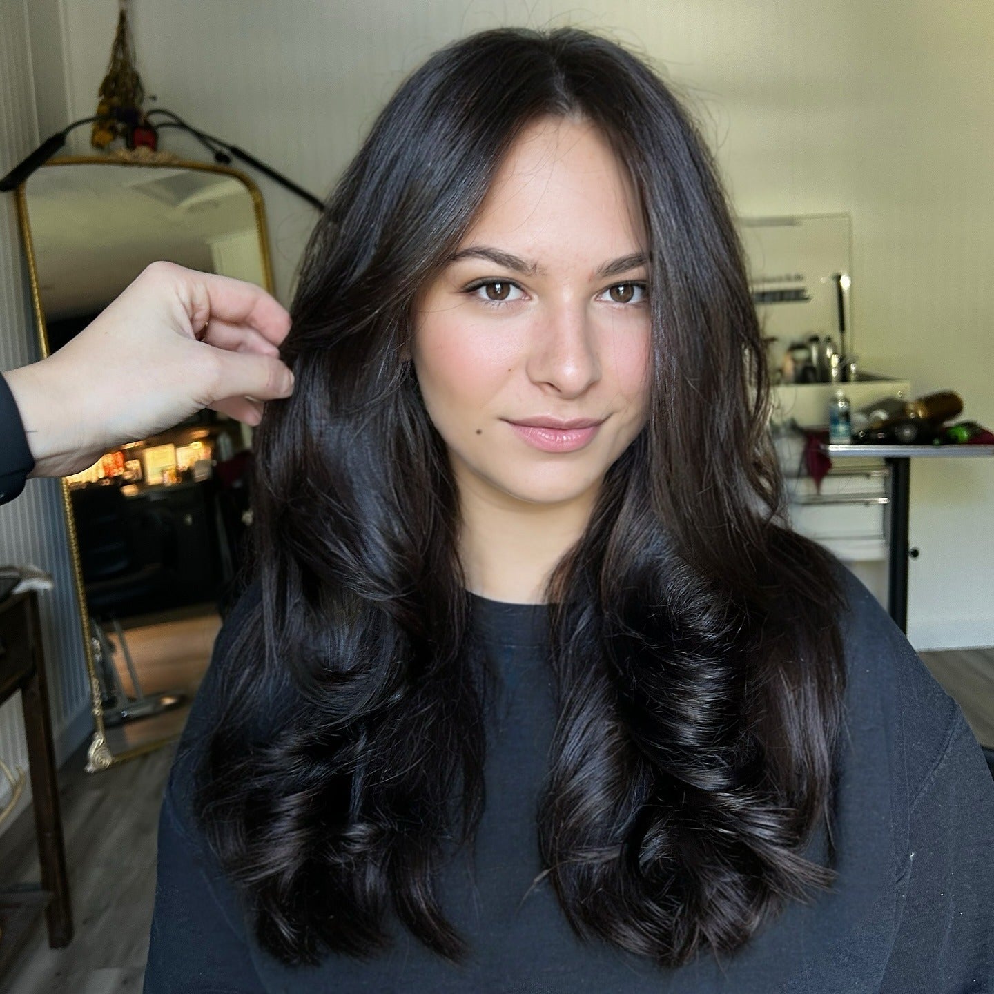 8. Klassischer Espresso -Blowout (Espresso Haarfarbe)