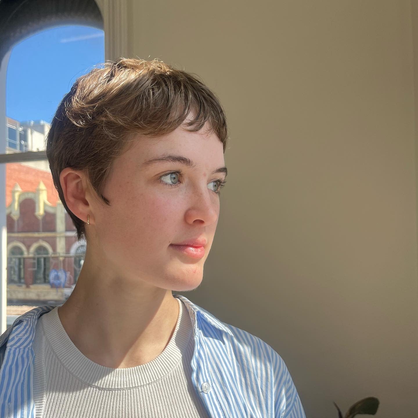 8. Klassischer Pixie mit goldenem Walnussglanz (Pixie-Haarschnitte)