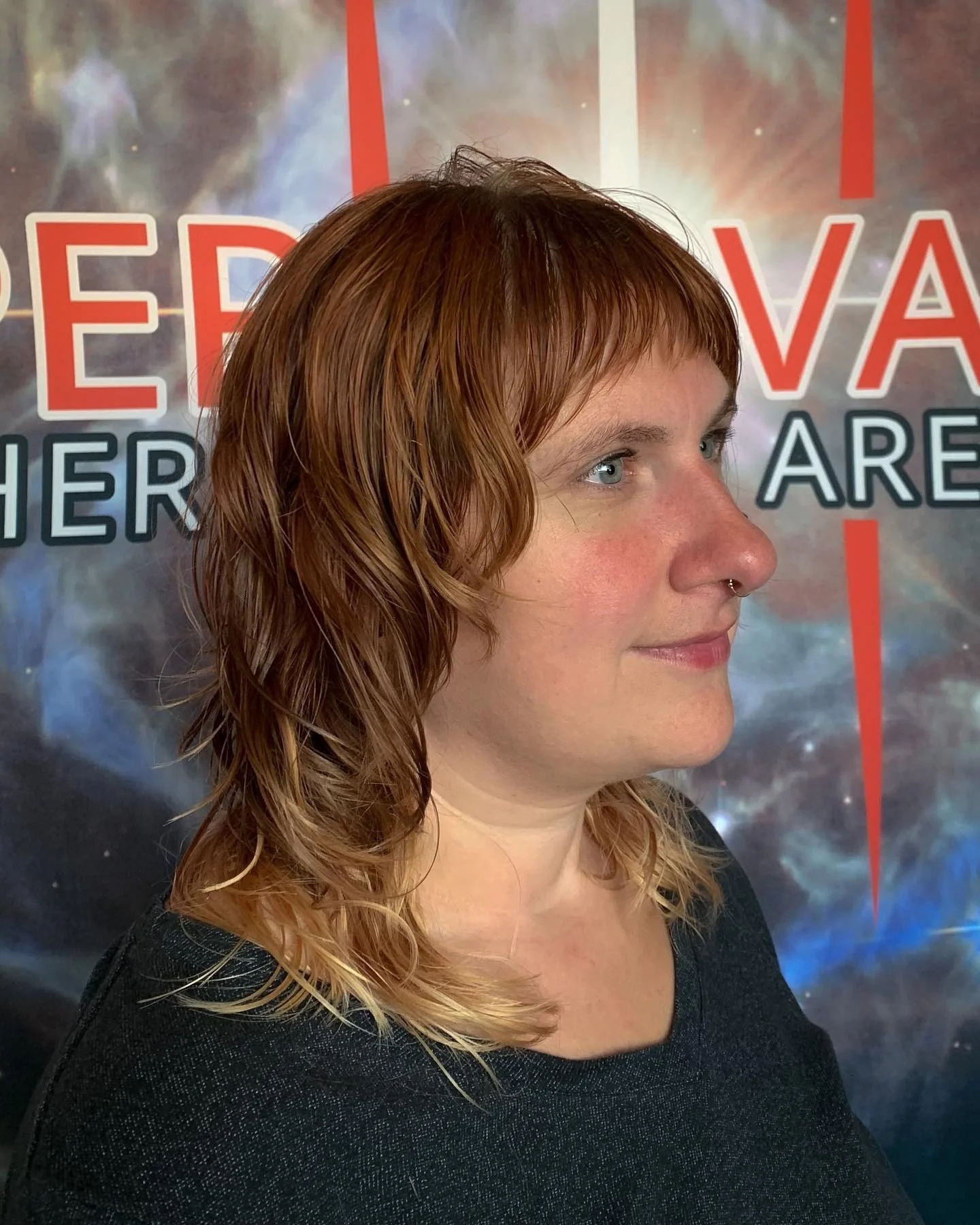 8. Copper Melt Shag mit spitz zulaufenden Schichten (Shaggy Haircuts)