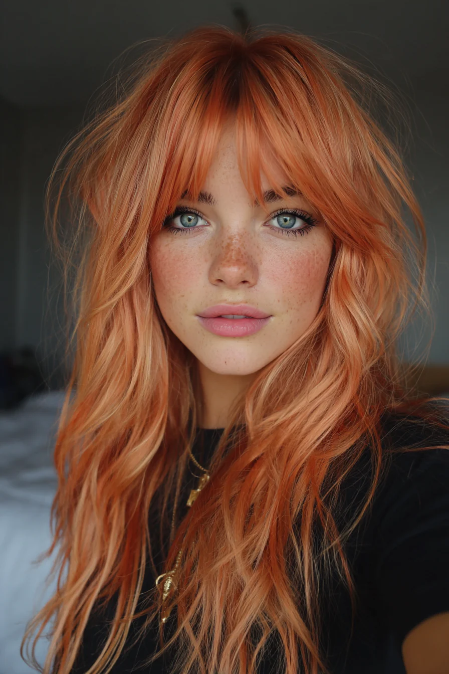 8. Gesichtsumrahmender Schnitt in weichem Kupfer (Haarschnitt-Ideen für Frauen) – Haarschnitt-Ideen für Frauen