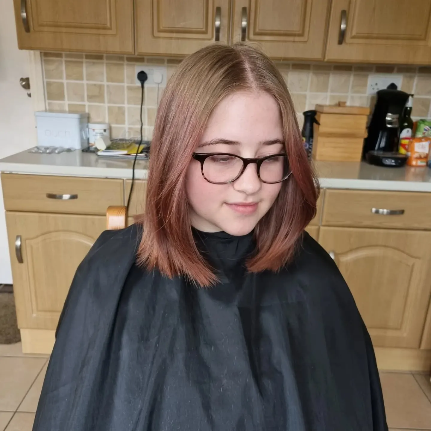 8. Rosafarbenes schulterlanges Haar mit weichen Schichten (schulterlanges Haar)