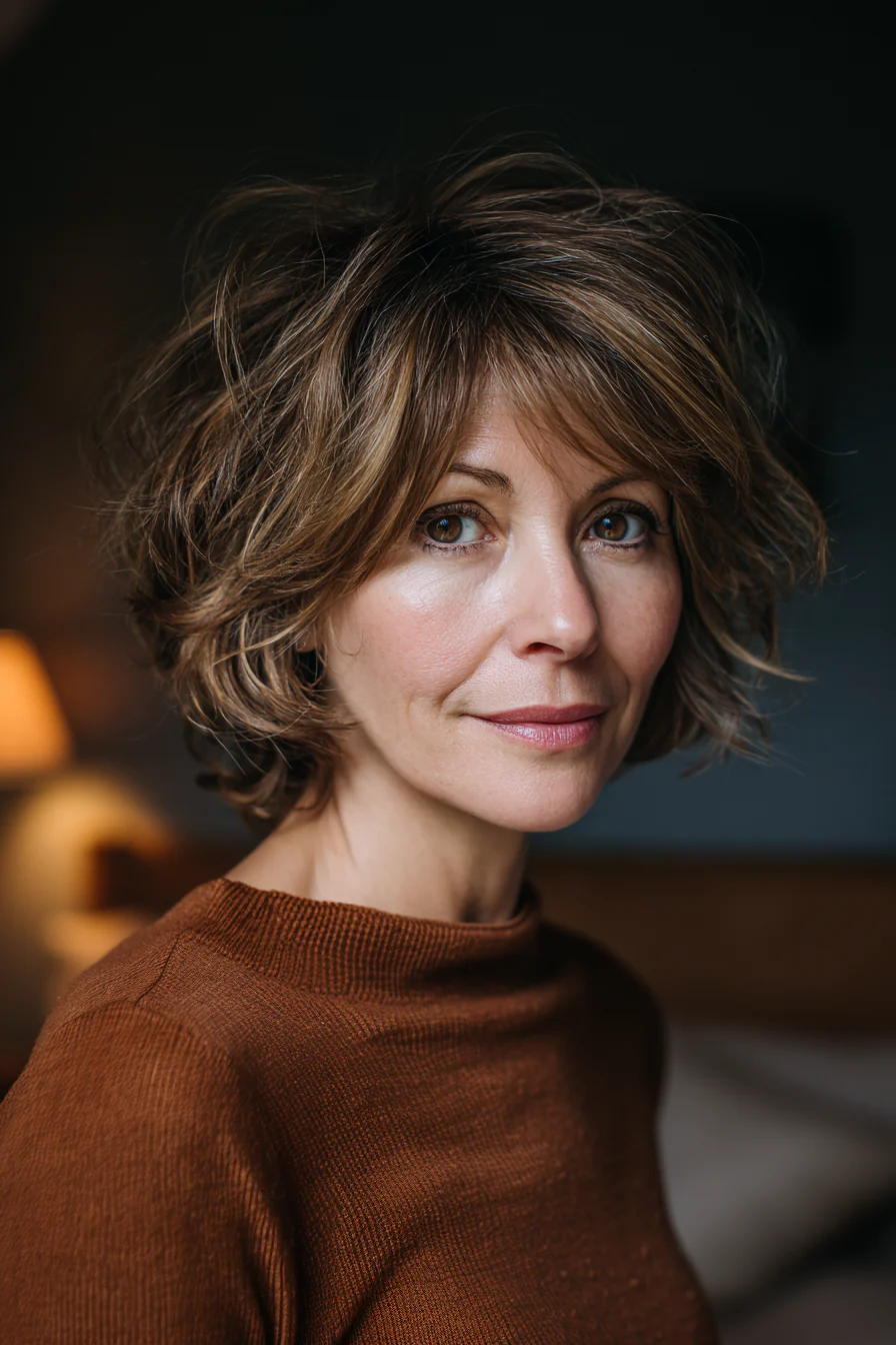 8. Tousled Chestnut Short Shag (Neue Frisuren für Frauen über 60) – Neue Frisuren für Frauen über 60