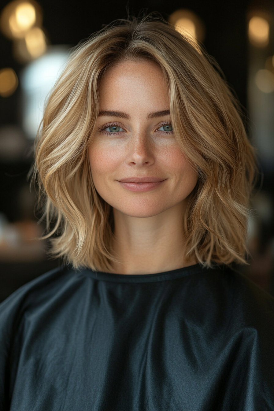 8. Tousled Golden Blonde Crop (Frisuren für Frauen über 40 mit feinem Haar) - Frisuren für Frauen über 40 mit feinem Haar