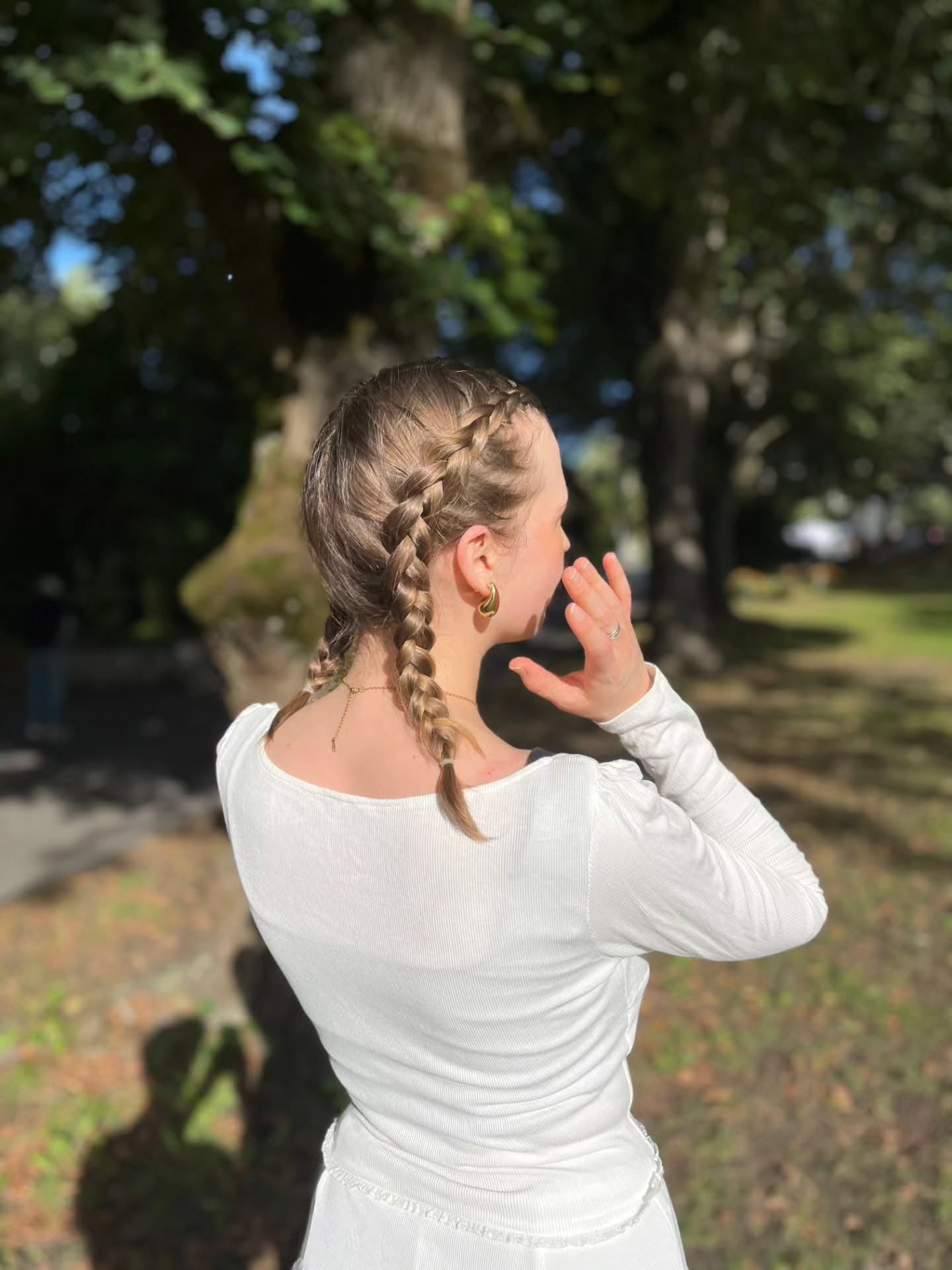 8. Twin Dutch Braids auf Golden Brown (geflochtene Frisuren)