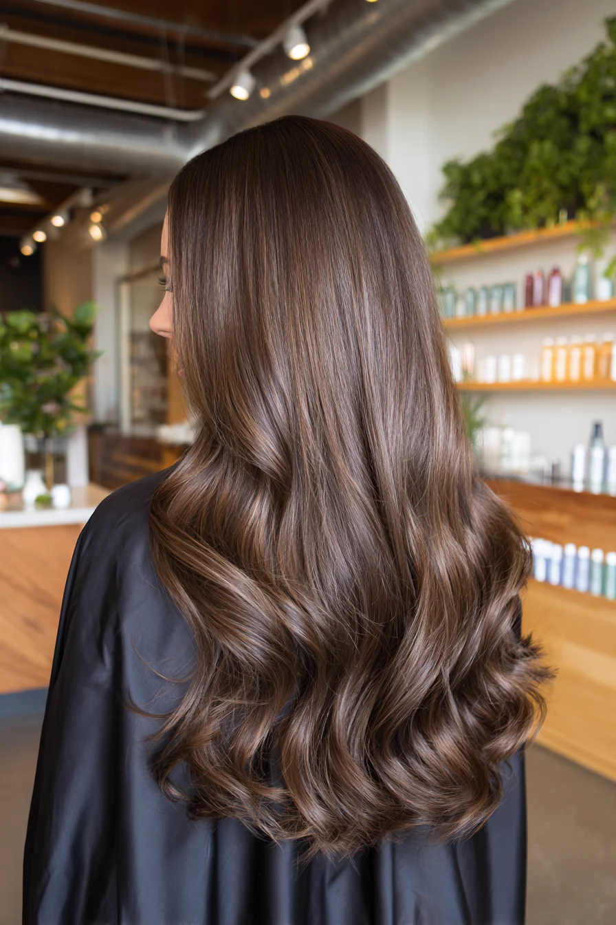 8. Walnussbrauner U-Cut Volume Boost (Haarschnitte für langes Haar) – Haarschnitte für langes Haar