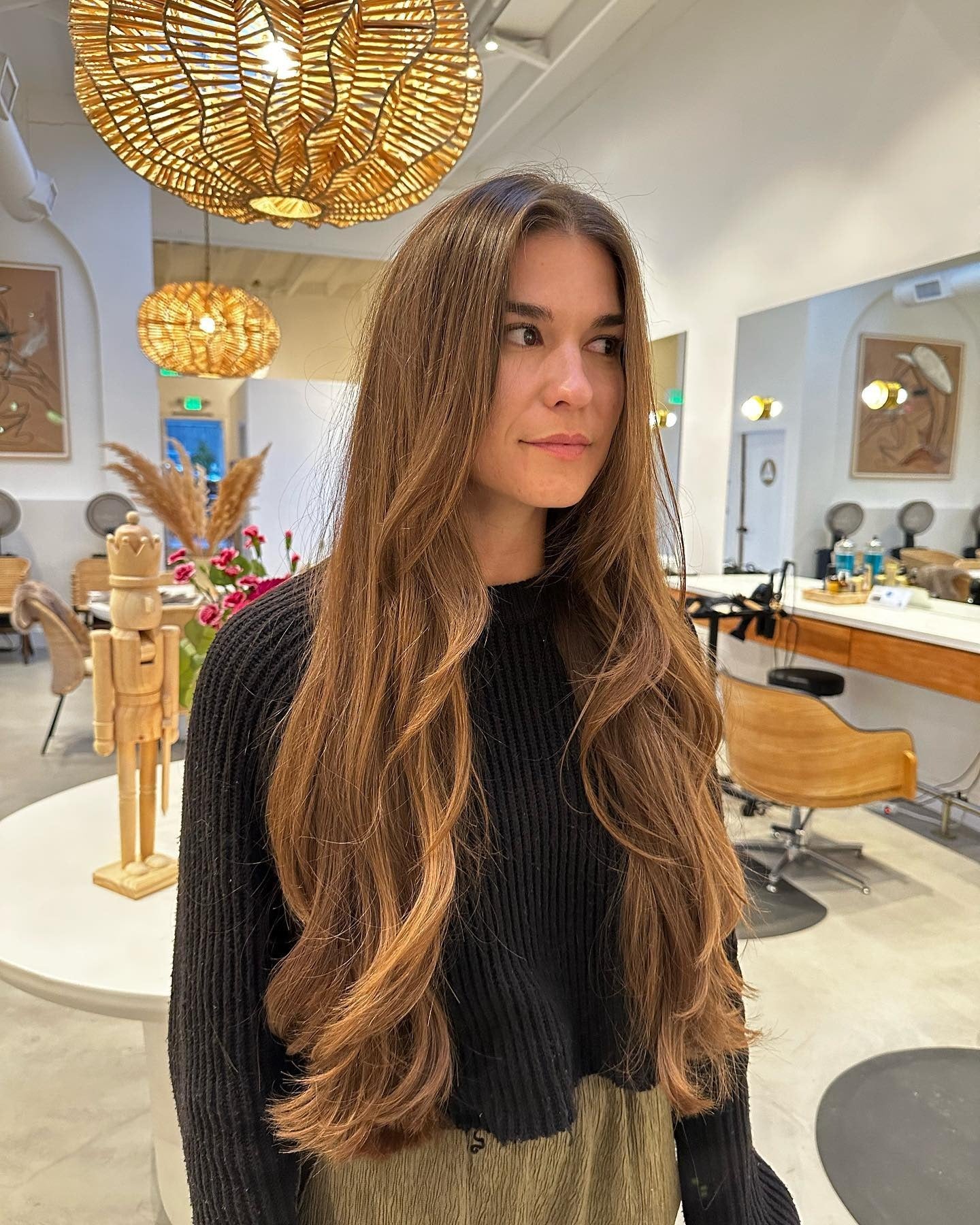 9. Beigeblonde extralange Schichten mit polierten Enden (extra lange Schichten)