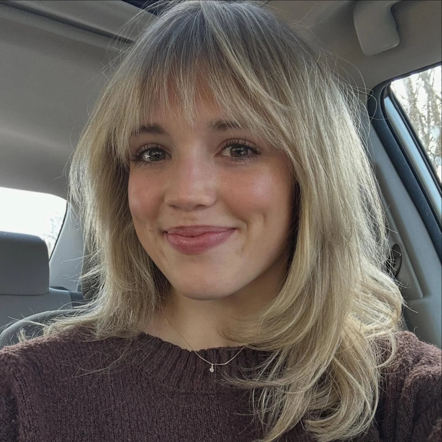 9. Choppy Shag mit Mushroom Brown (kurze Stufenhaarschnitte mit Pony)