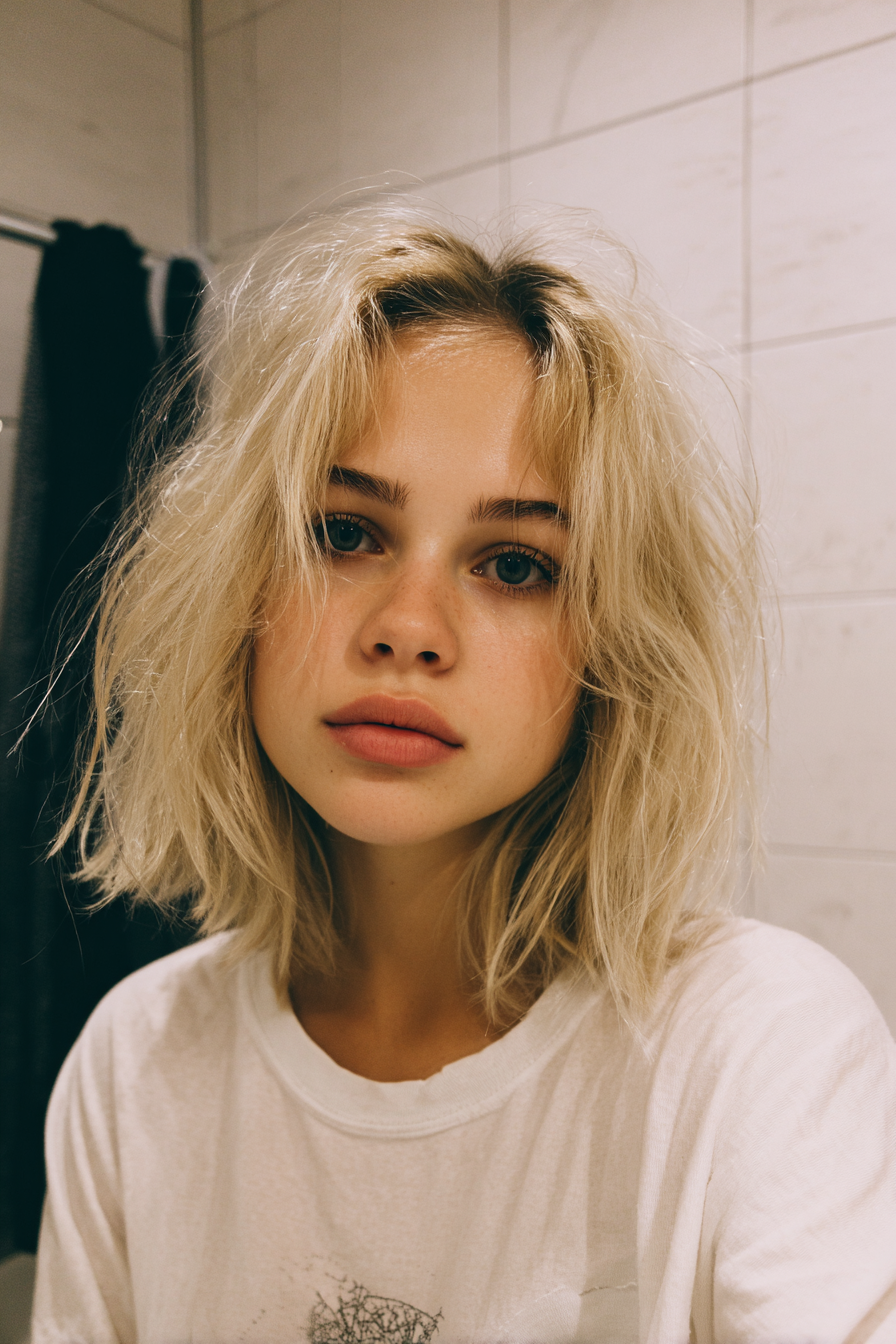 9. Dimensional Blonde Blunt Bob (Unordentliche blonde Frisuren) – Unordentliche blonde Frisuren