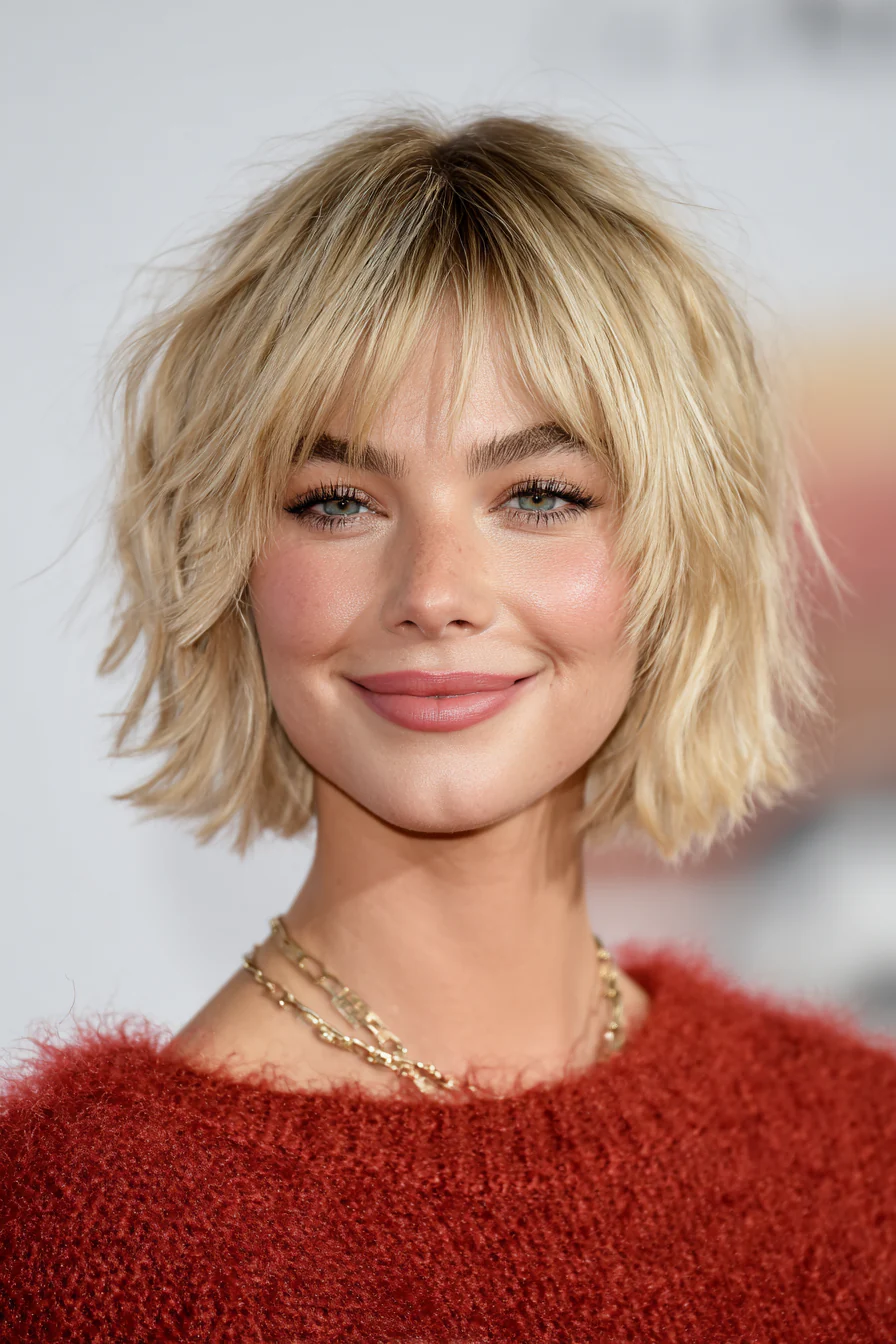 9. Kurzer blonder Shag-Schnitt (kurze blonde Frisuren) – Kurze blonde Frisuren