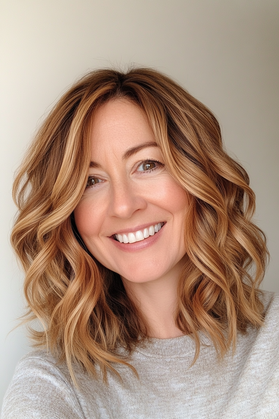 6. Kinnlange stumpfe in kühlem Aschebraun (einfache Haarschnitte für Frauen über 40) - einfache Haarschnitte für Frauen über 40