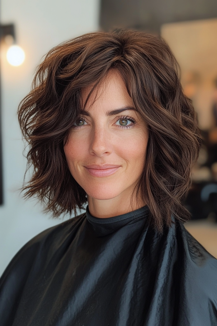 9. Wellener Espresso -Shag (zottelige Haarschnitte für dickes Haar) - Shaggy -Haarschnitte für dickes Haar