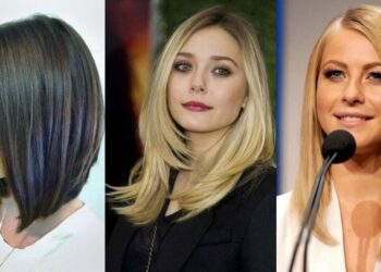 24 besten langen, abgewinkelten Bob-Frisuren