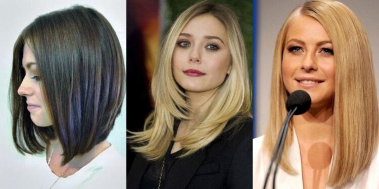 24 besten langen, abgewinkelten Bob-Frisuren