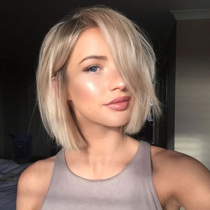 24 atemberaubende mittlere Bob-Frisuren zum Ausprobieren Blondes, düsteres Haar