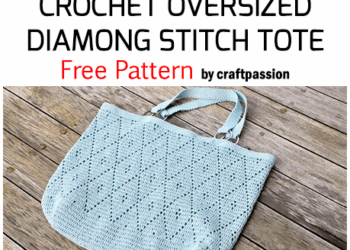 Häkeln übergroße Diamantstich -Tote