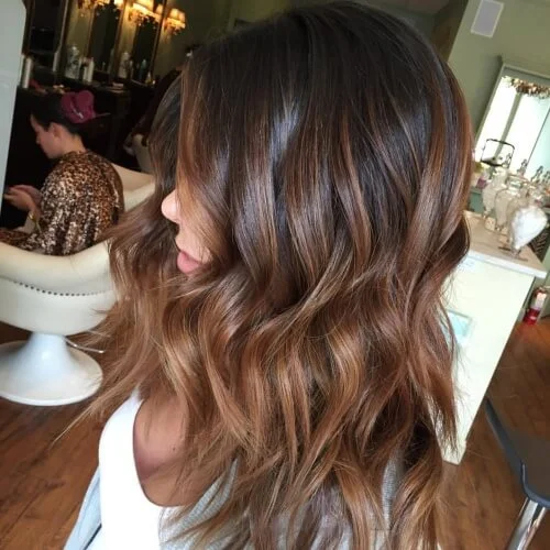 Schokoladenbraunes Balayage