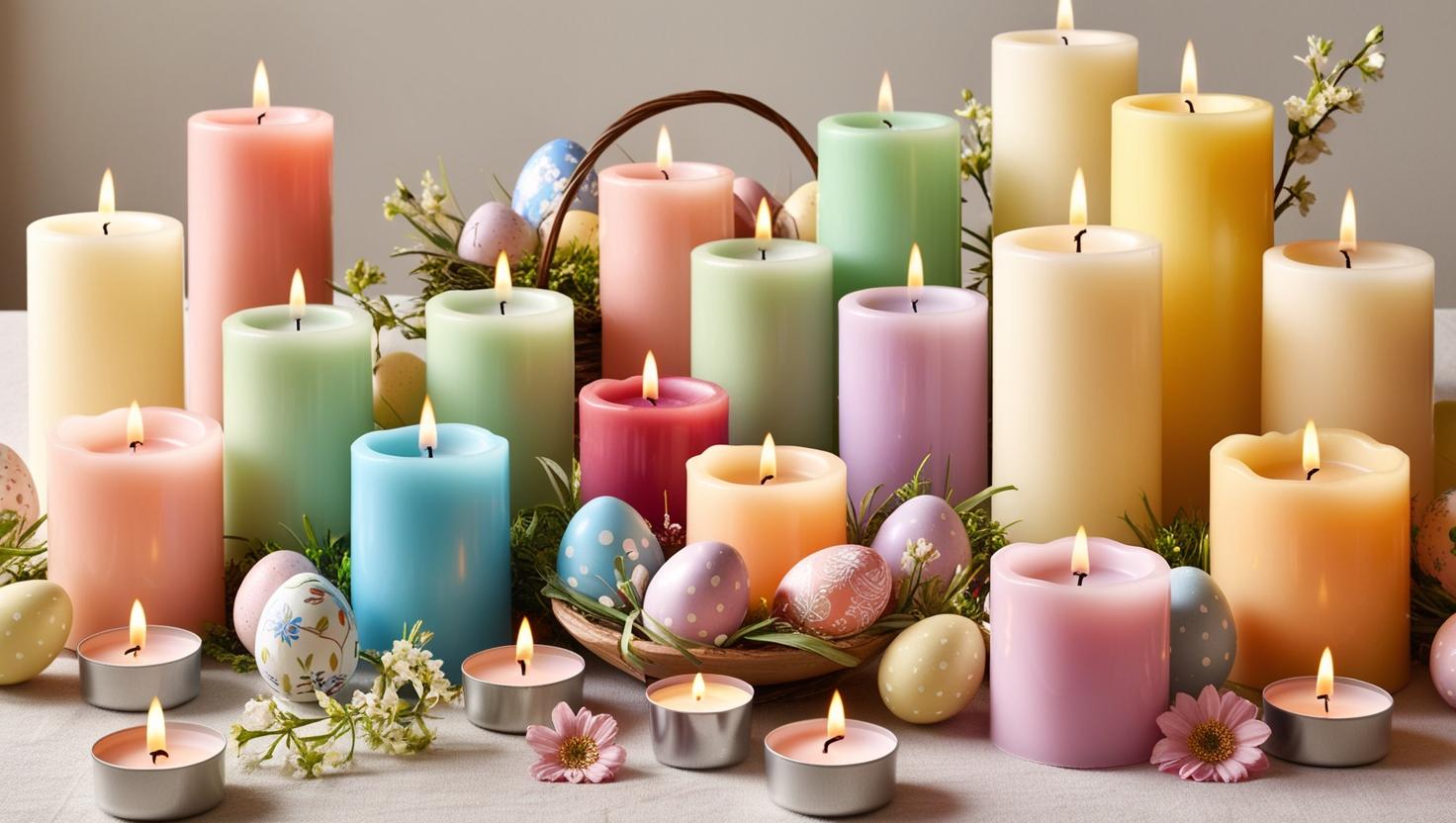 Auswahl der richtigen Kerzen für die Osterdekoration