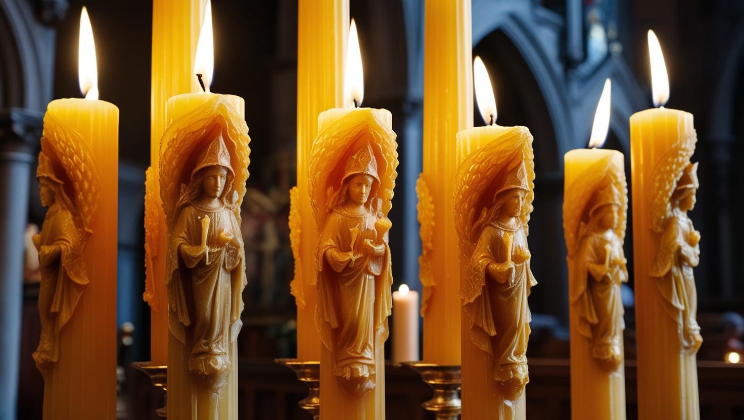 Christliche Bienenwachskerzen