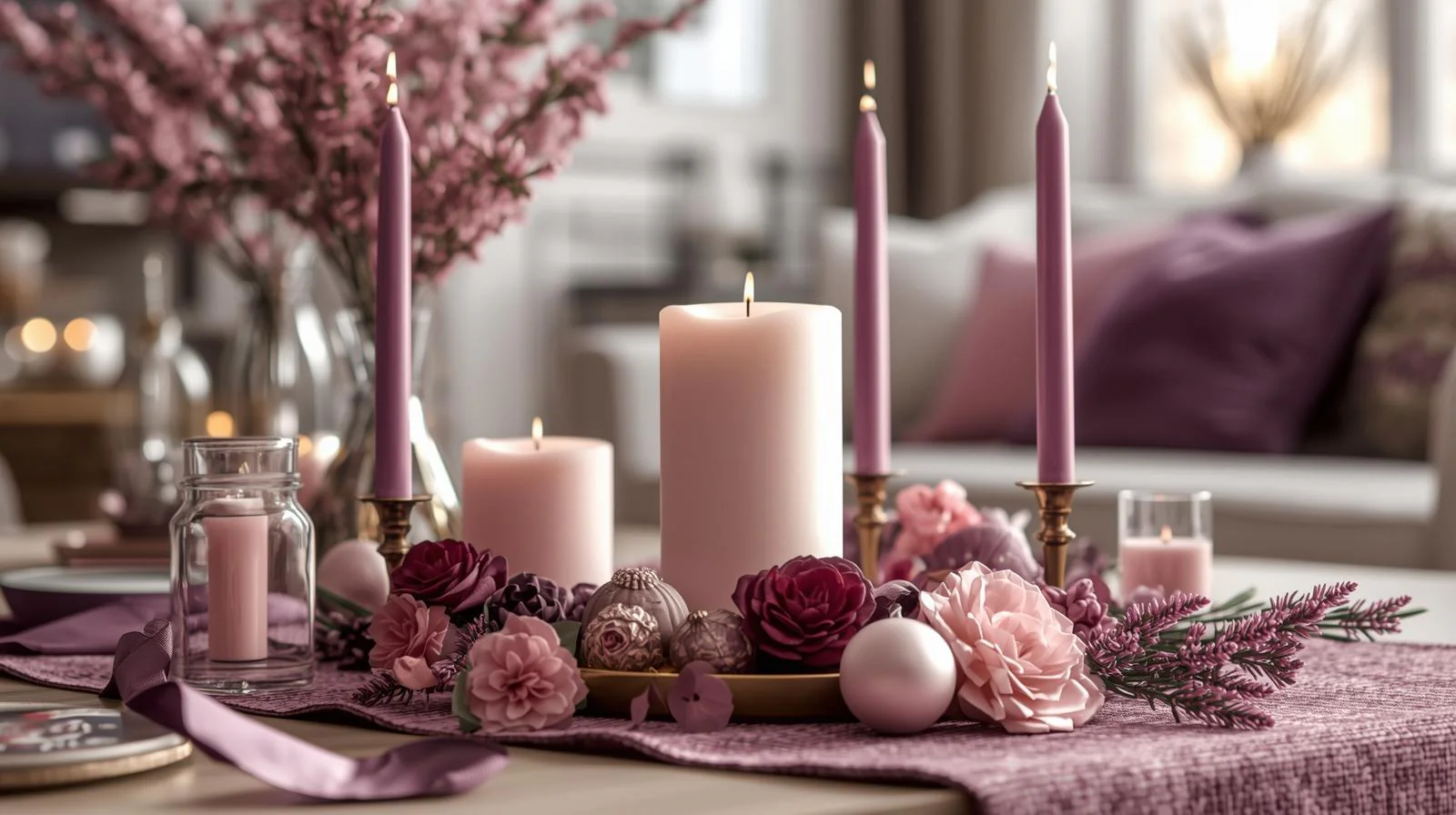 Weihnachtsdeko-Ideen mit Adventskerzen