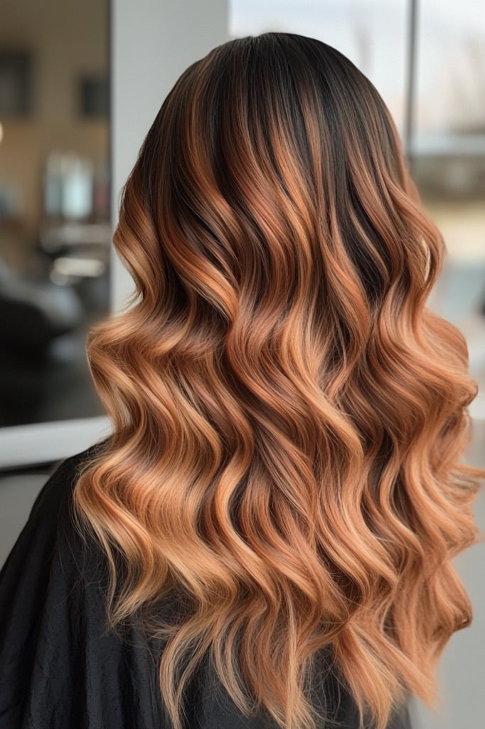 Kupferkaramell -Balayage