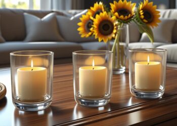 Ideen zum Styling zu Hause mit Votiven