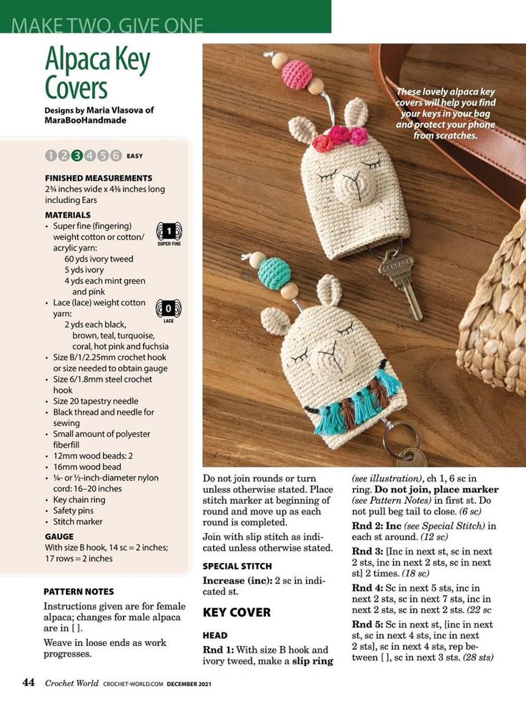 Häkelschlüssel deckt 4 1 ab