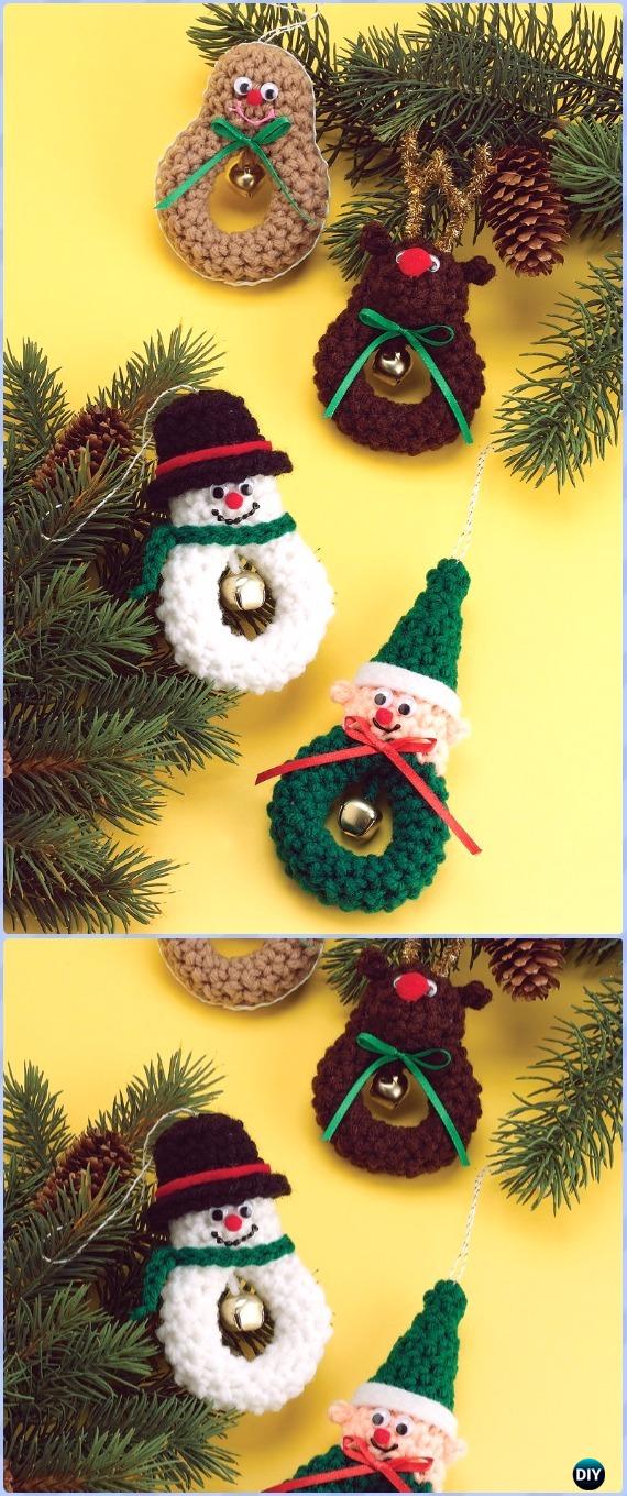 Häkeln Weihnachten Charaktere Freie Muster - Amigurumi Häkelschneuner Stuffies Spielzeug kostenlose Muster